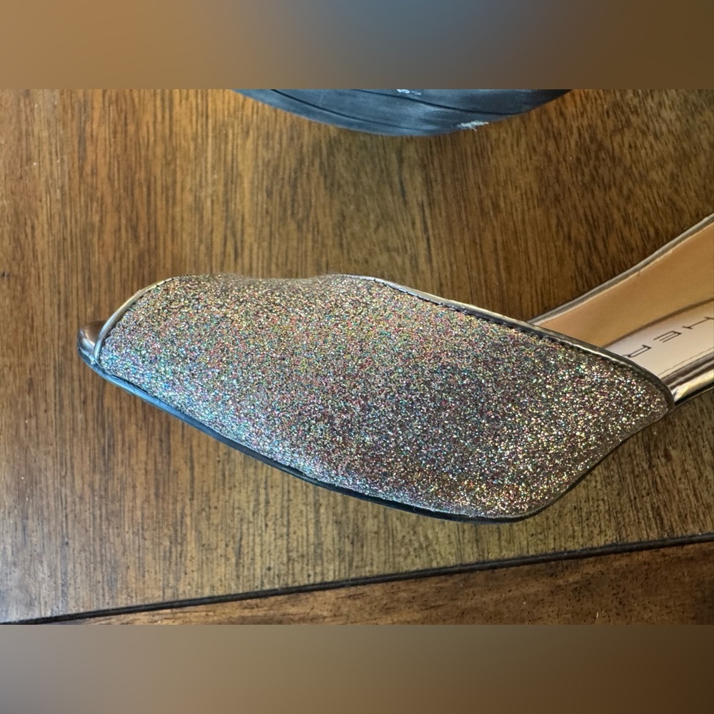 Marc Fisher Glitter Peep-Toe High Heel Pumps Women’s 8M - Picture 6 of 10